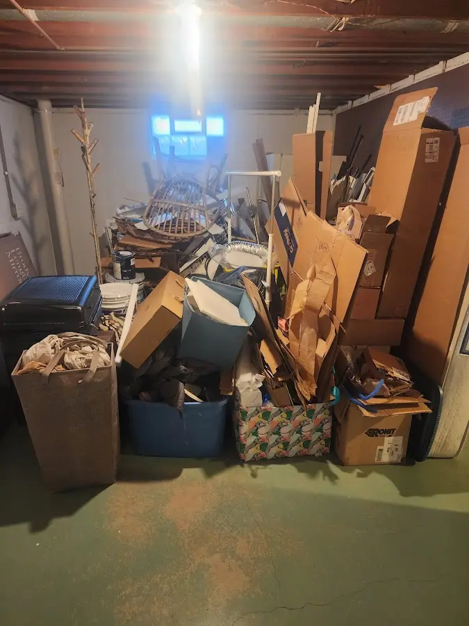 Roll-off dumpster container at job site for Construction Dumpster Rental in Lake Villa